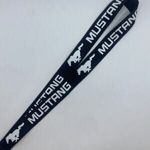 Clothing Car Keys Holder Ford Mustang One Size Black Detachable Lanyard & Clip